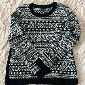 Talbots Monochrome Knit Sweater